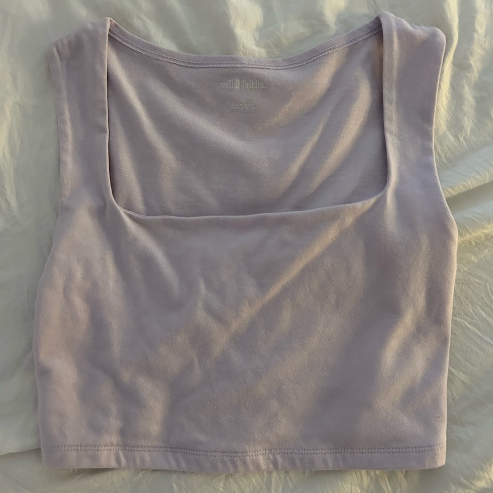 Wild Fable Purple Sleeveless Crop Tank Top